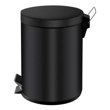 EKO Pedal Bin Classic 5L Black - Stylish Waste Solution