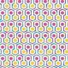 Noordwand Good Vibes Hexagon Wallpaper - Pink & Yellow