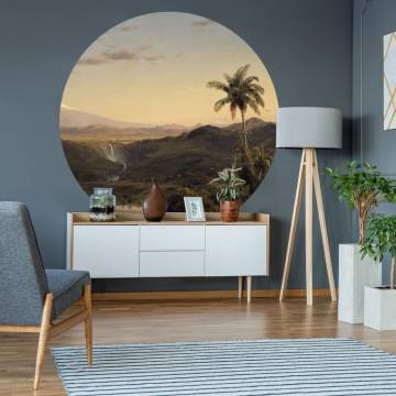 WallArt Wallpaper Circle The Americas - 190 cm | Hipo Market