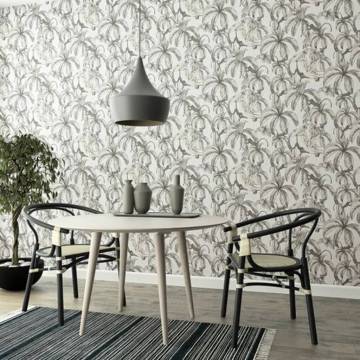 Noordwand Topchic Monkey Jungle Wallpaper | Grey & Black