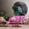 WallArt Wallpaper Circle The Kingfisher - 190 cm Design