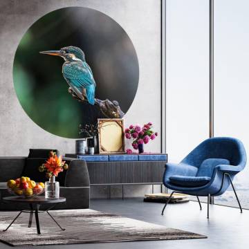 WallArt Wallpaper Circle The Kingfisher - 190 cm Design