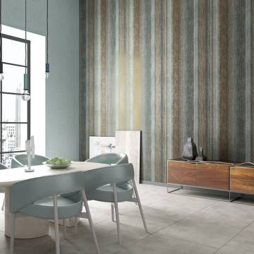 Noordwand Vintage Deluxe Wallpaper Stripes - Brown Elegance