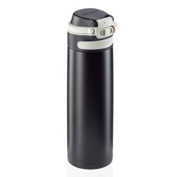 Leifheit 600 ml Thermos Bottle Flip - Black Insulated Mug