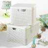 Curver 30L Storage Box with Lid - Creamy White - Hipomarket