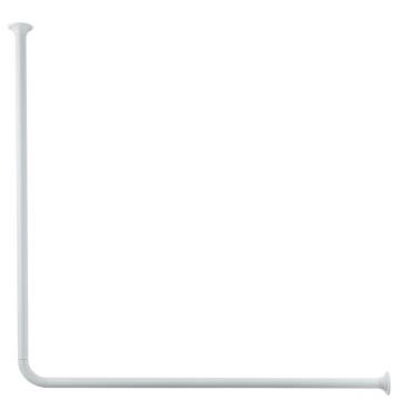 Kleine Wolke 90x90 cm Corner Shower Curtain Rod - White