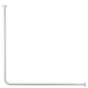 Kleine Wolke 90x90 cm Corner Shower Curtain Rod - White