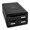 Exacompta Small-Box Desktop Drawer Set - Organiser in Black