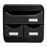 Exacompta Small-Box Desktop Drawer Set - Organiser in Black