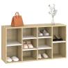 Shoe Bench White & Sonoma Oak - Organize Your Shoes Stylishly