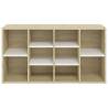 Shoe Bench White & Sonoma Oak - Organize Your Shoes Stylishly