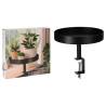 H&S Collection Decorative Tray with Clamp 28x26 Black Colour black Size 28 x 26 cm 