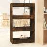 Book Cabinet/Room Divider Smoked Oak 60x30x103 cm Engineered Wood Colour smoked oak Quantity in Package 1 