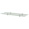 Floating Shelves 2 pcs Glass 80x20 cm 8 mm Colour white Size 80 x 20 cm Quantity in Package 2 Number of Pieces 1 