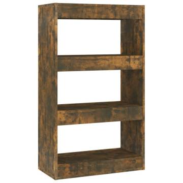 Book Cabinet/Room Divider in Smoked Oak – Stylish Storage Solution