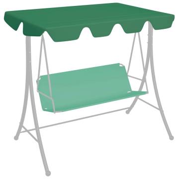 Replacement Canopy for Garden Swing - Green 188x145 cm