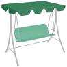 Replacement Canopy for Garden Swing Green 188/168x145/110 cm Colour green Size 188/168 x 145/110 cm Quantity in Package 1 