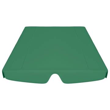 Replacement Canopy for Garden Swing - Green 188x145 cm