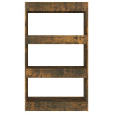 Book Cabinet/Room Divider in Smoked Oak – Stylish Storage Solution