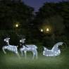 Reindeer & Sleigh Christmas Decoration 60 LEDs Outdoor White Colour white Quantity in Package 2 Number of LEDs 1 