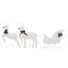 Reindeer & Sleigh Christmas Decoration - 60 LEDs Outdoor White