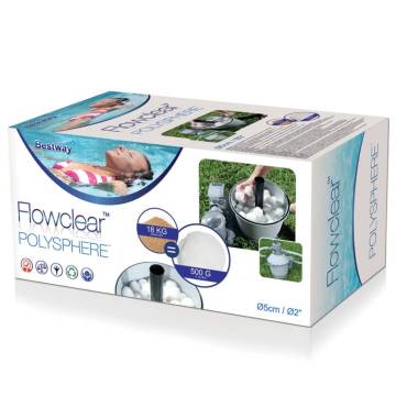 Bestway Flowclear Polysphere Filter Balls 500g - Efficient Pool Care