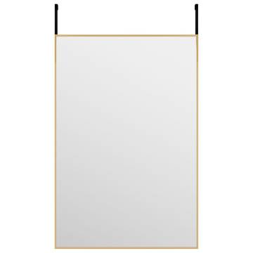 Stylish Gold Door Mirror 40x60 cm - Hipomarket UK