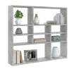 Stylish Concrete Grey Wall Shelf - 90x16x78 cm | HipoMarket