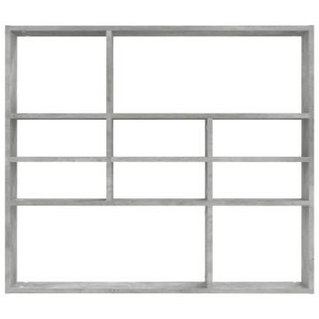 Stylish Concrete Grey Wall Shelf - 90x16x78 cm | HipoMarket