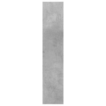 Stylish Concrete Grey Wall Shelf - 90x16x78 cm | HipoMarket