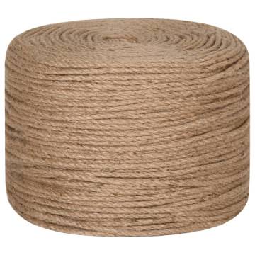 Jute Rope 50 m Long 8 mm Thick | Ideal for Crafts & Gardening