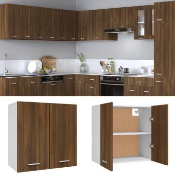 Hanging Cabinet in Brown Oak | Stylish Kitchen Storage