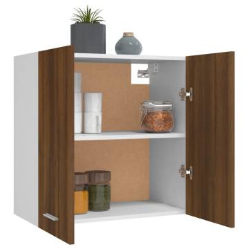 Hanging Cabinet in Brown Oak | Stylish Kitchen Storage