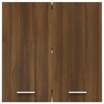 Hanging Cabinet in Brown Oak | Stylish Kitchen Storage