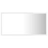 LED Bathroom Mirror High Gloss White 80x8.5x37 cm | Hipomarket