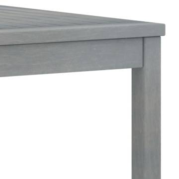 Stylish Grey Acacia Wood Coffee Table - 100x50x33 cm