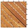 Decking Tiles 10 pcs 30x30 cm Solid Acacia Wood | Hipo Market