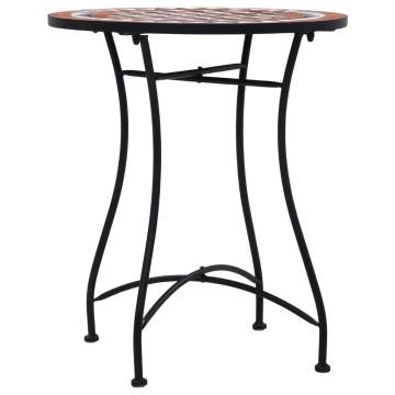 Mosaic Bistro Table Brown 60cm | Stylish Garden Furniture