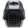 Pet Transport Box Grey and Black 55x36x35 cm - Durable & Safe