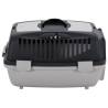 Pet Transport Box Grey and Black 55x36x35 cm - Durable & Safe