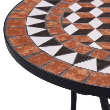 Mosaic Bistro Table Brown 60cm | Stylish Garden Furniture