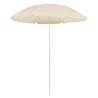 Outdoor Parasol with Steel Pole - Sand 180 cm | HipoMarket