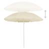 Outdoor Parasol with Steel Pole - Sand 180 cm | HipoMarket