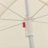 Outdoor Parasol with Steel Pole - Sand 180 cm | HipoMarket