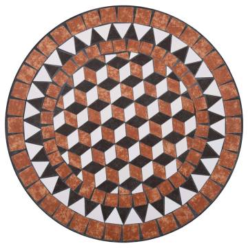 Mosaic Bistro Table Brown 60cm | Stylish Garden Furniture