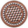 Mosaic Bistro Table Brown 60cm | Stylish Garden Furniture