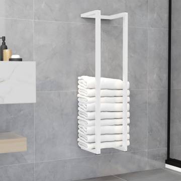 Towel Rack White 25x20x95 cm Steel - Stylish Bathroom Organizer