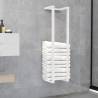 Towel Rack White 25x20x95 cm Steel Colour white Size 25 x 20 x 95 cm 