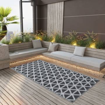 Stylish Outdoor Carpet Black 190x290 cm | Hipomarket