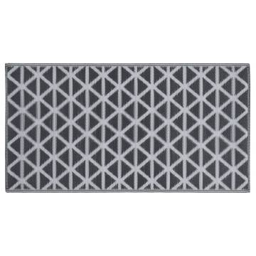 Stylish Outdoor Carpet Black 190x290 cm | Hipomarket